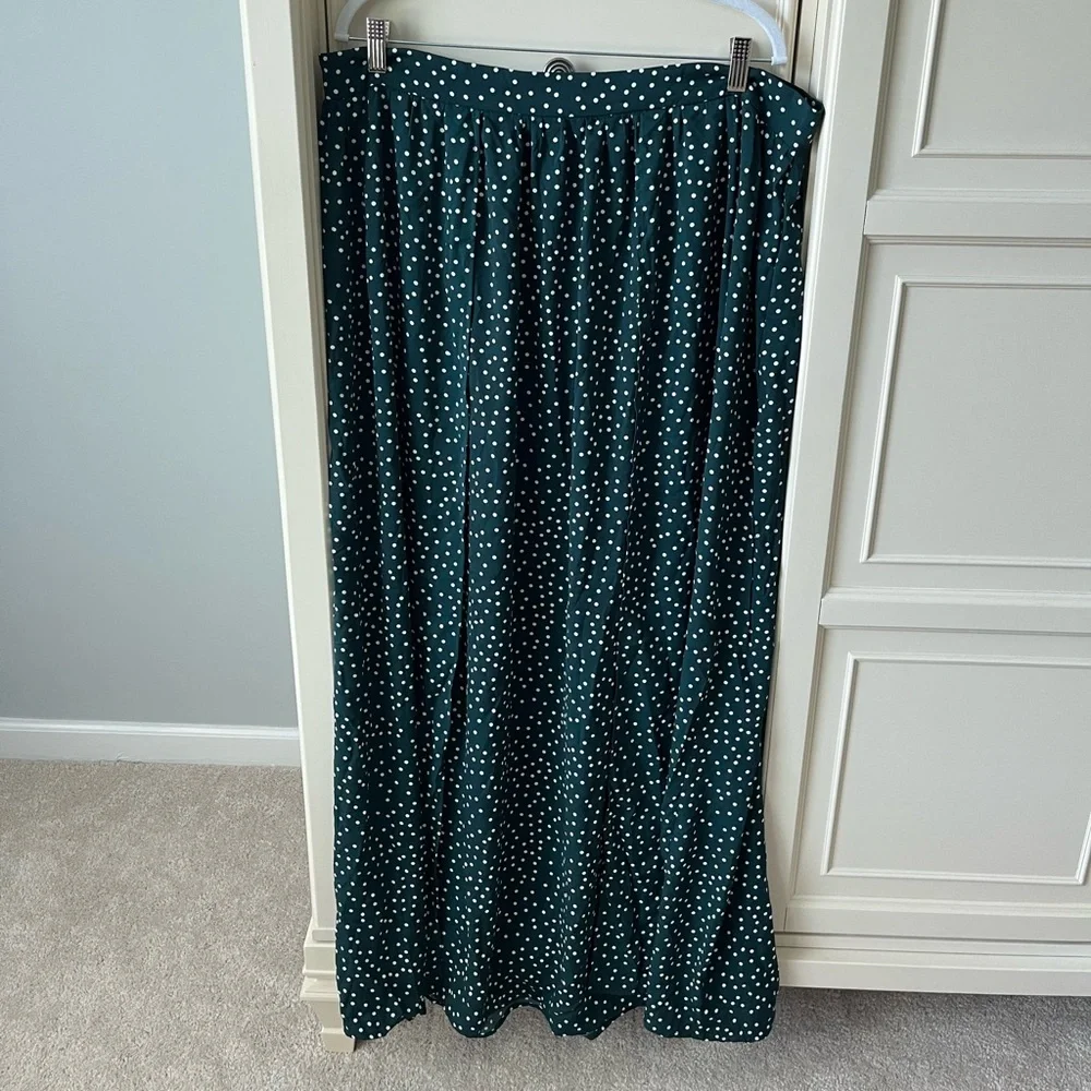 SHEIN 2 piece set, green polka dot skirt and tube top, NWOT, size 3X - Picture 1 of 11